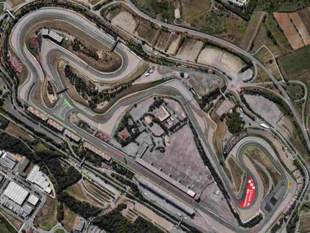 Circuit de-Barcelona Catalunya bird's eye view