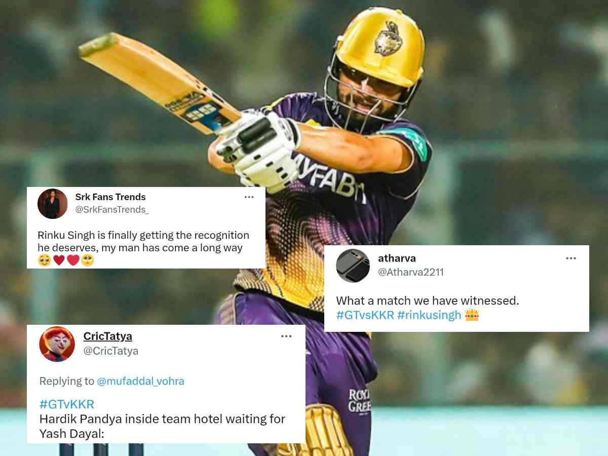 “Innings of a lifetime!”- Twitteratis in awe after witnessing IPL 2023’s most electrifying match ft. fearless Rinku Singh