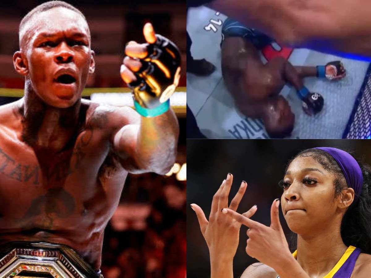 “But called her classless” – Fans draw parallels to Israel Adesanya’s ‘vile’ celebration to LSU’s Angel Reese’s taunting in controversial basketball game