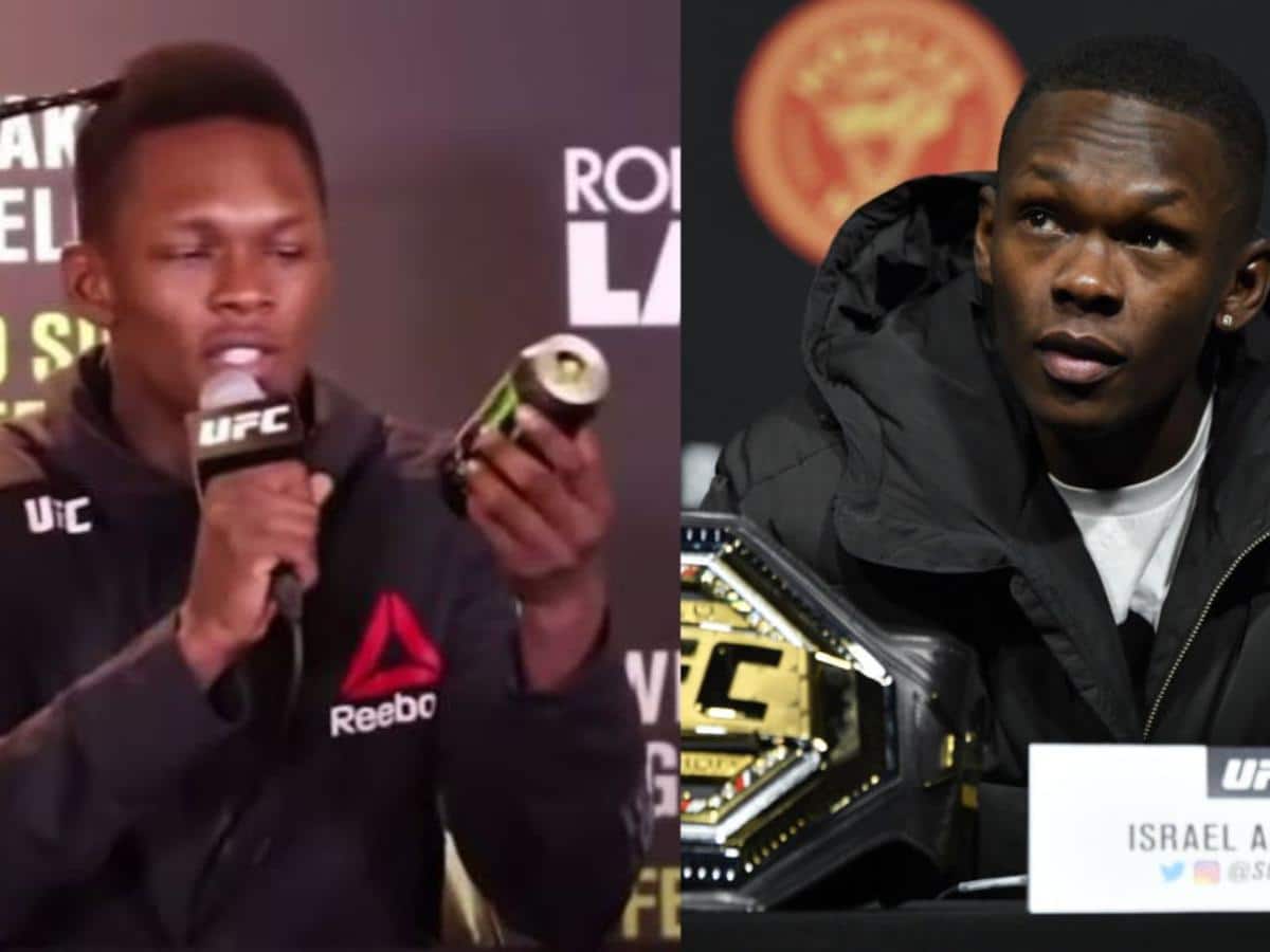 WATCH: Interesting clip from UFC 287 shows Israel Adesanya flipping off Monster Energy logo amidst wild celebrations