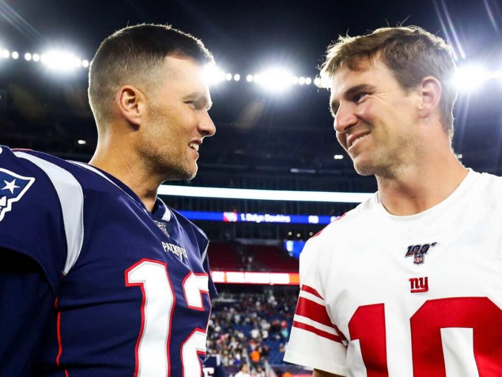 Tom Brady & Eli Manning with 99-yard TD in NFL