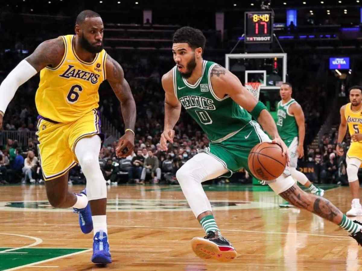 “Go to bed” – Jayson Tatum responds to LeBron James’ late night IG post after bagging 7th seed