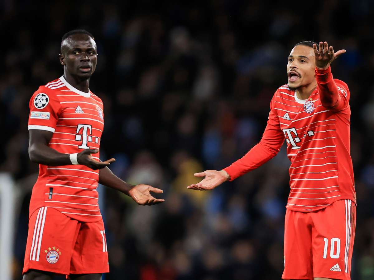 Sadio Mane punches Leroy Sane in the face, leaves the Bayern star bleeding after UCL loss against Manchester City