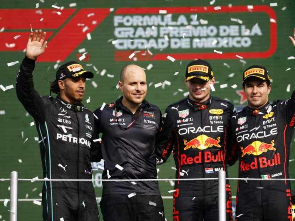 Mexican GP podium, 2022