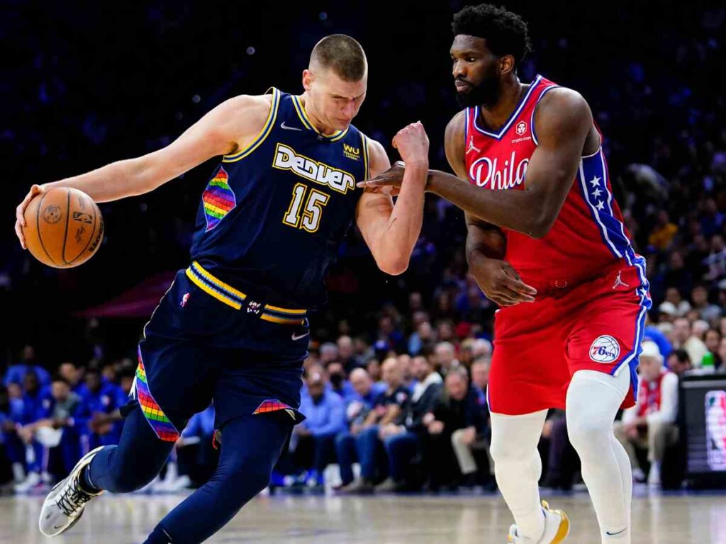 Nikola Jokic in action for the Denver Nuggets.