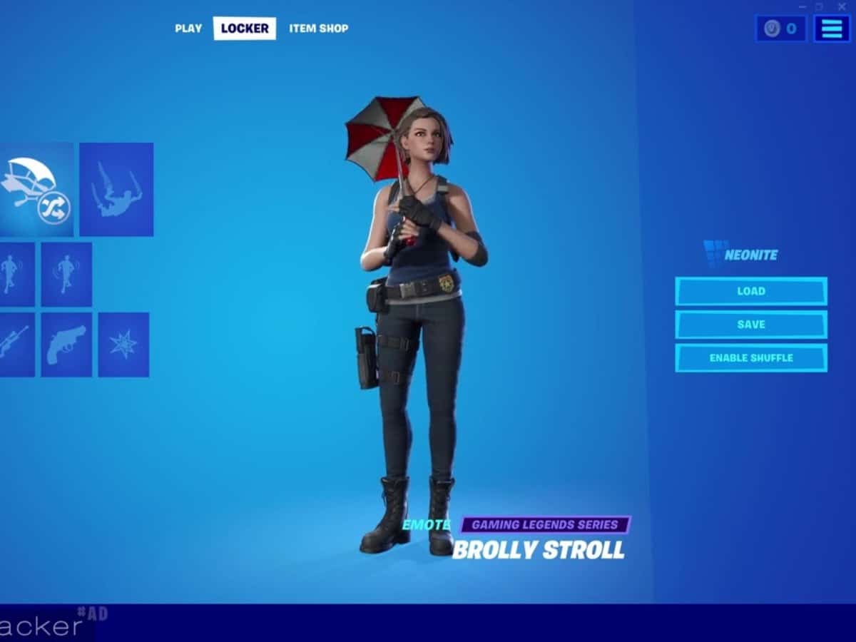 Fortnite Brolly Stroll Emote back in item shop in Chapter 4