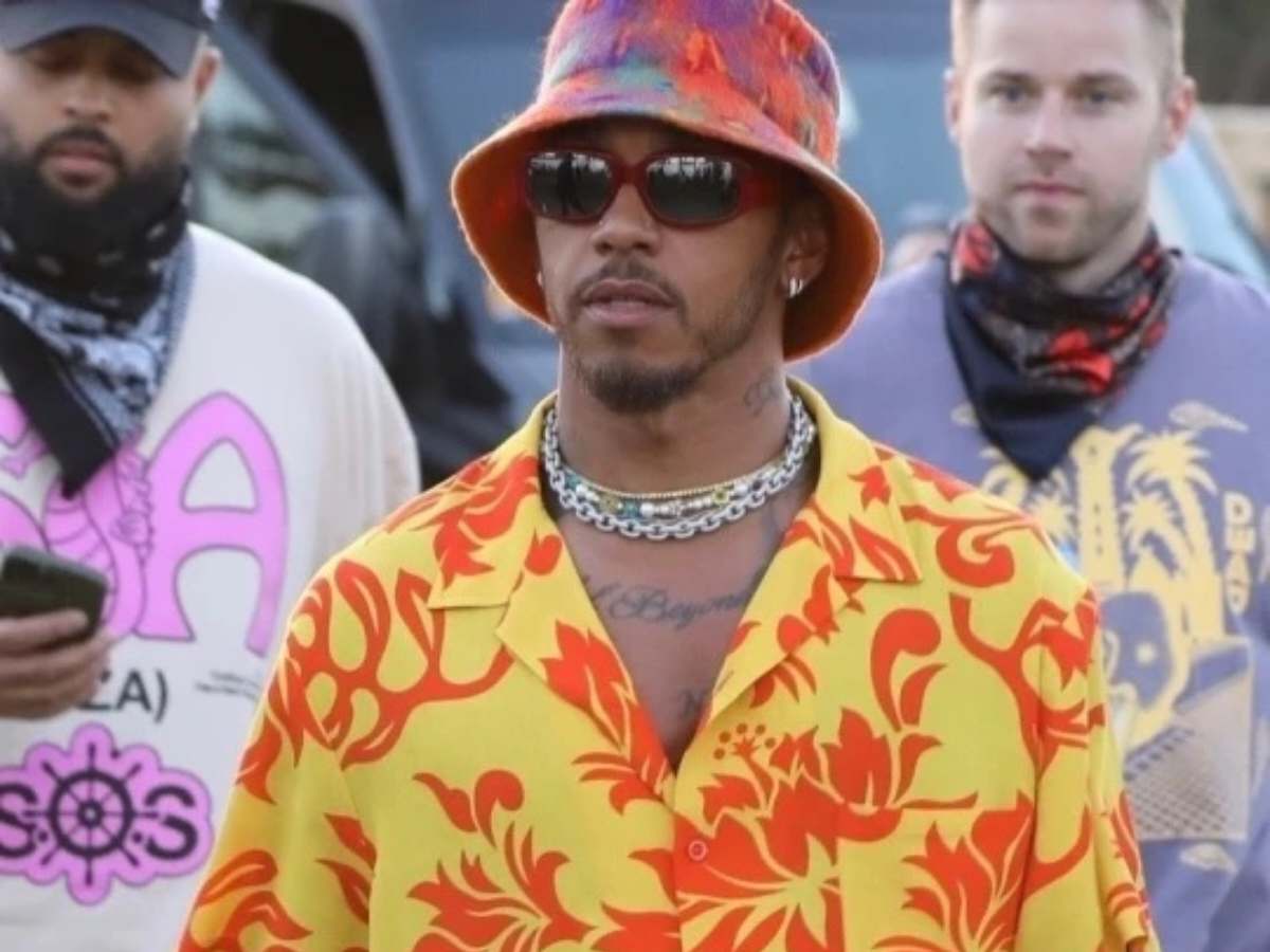 “Crying, screaming, throwing up”- Fans react to Mercedes star Lewis Hamilton’s Coachella outfit