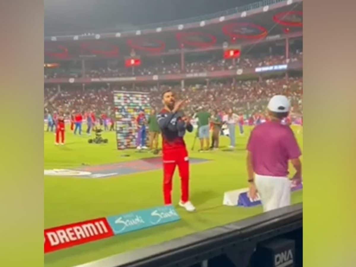 WATCH- Virat Kohli’s special gesture for Anushka Sharma leaves her smiling, video goes viral