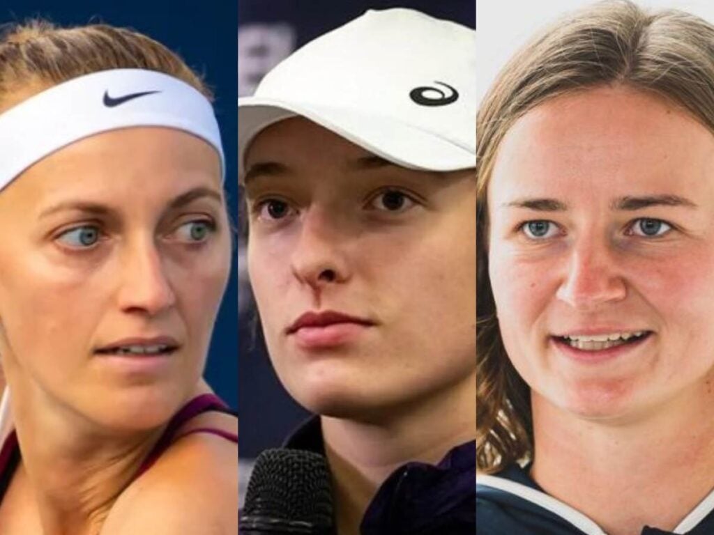 Petra Kvitova, Iga Swiatek and Barbora Krejcikova (Image Credit: FirstSportz)