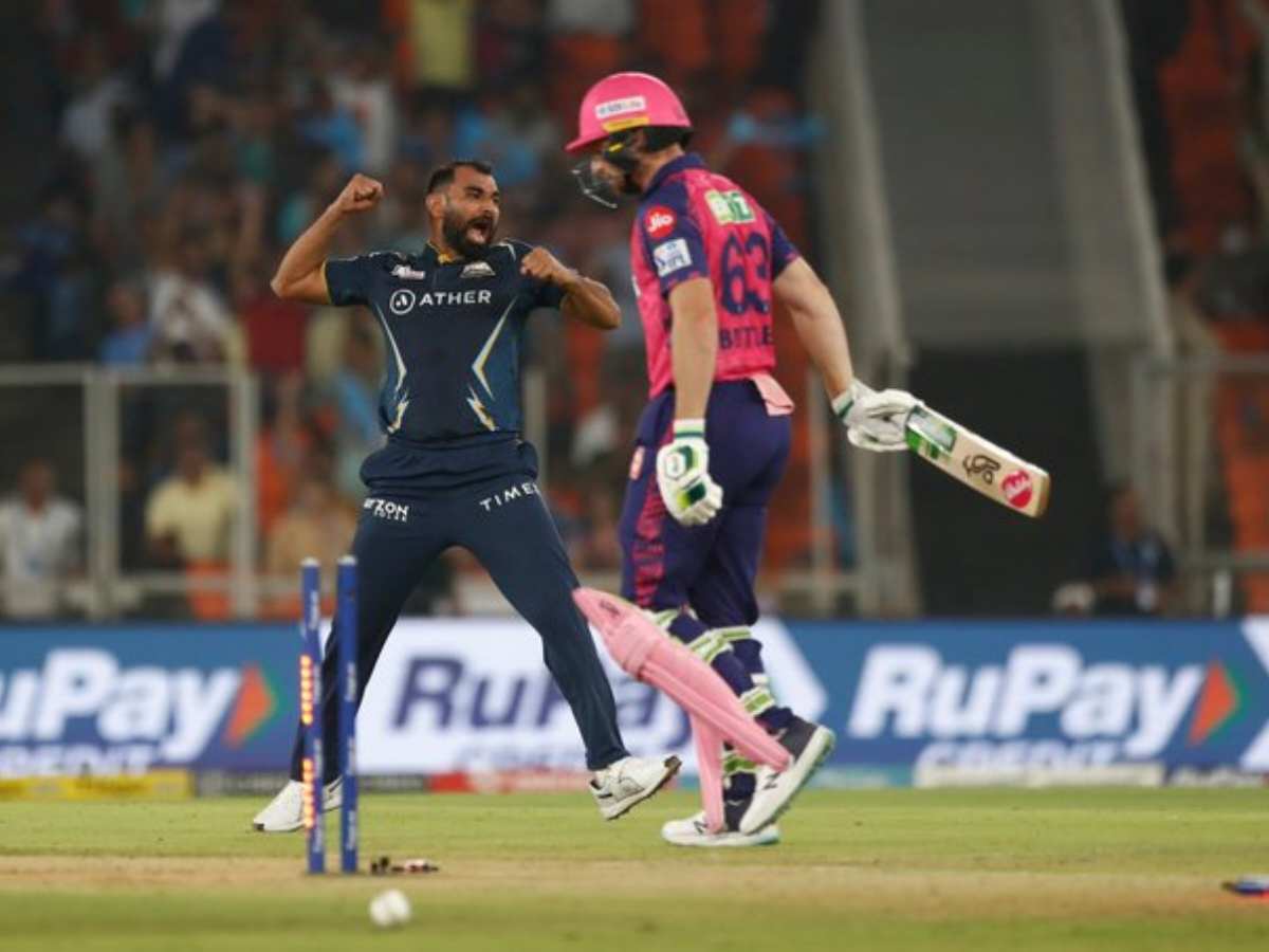 WATCH: Mohammed Shami sends Jos Buttler’s stumps flying with beautiful delivery, RR opener achieves unwanted feat