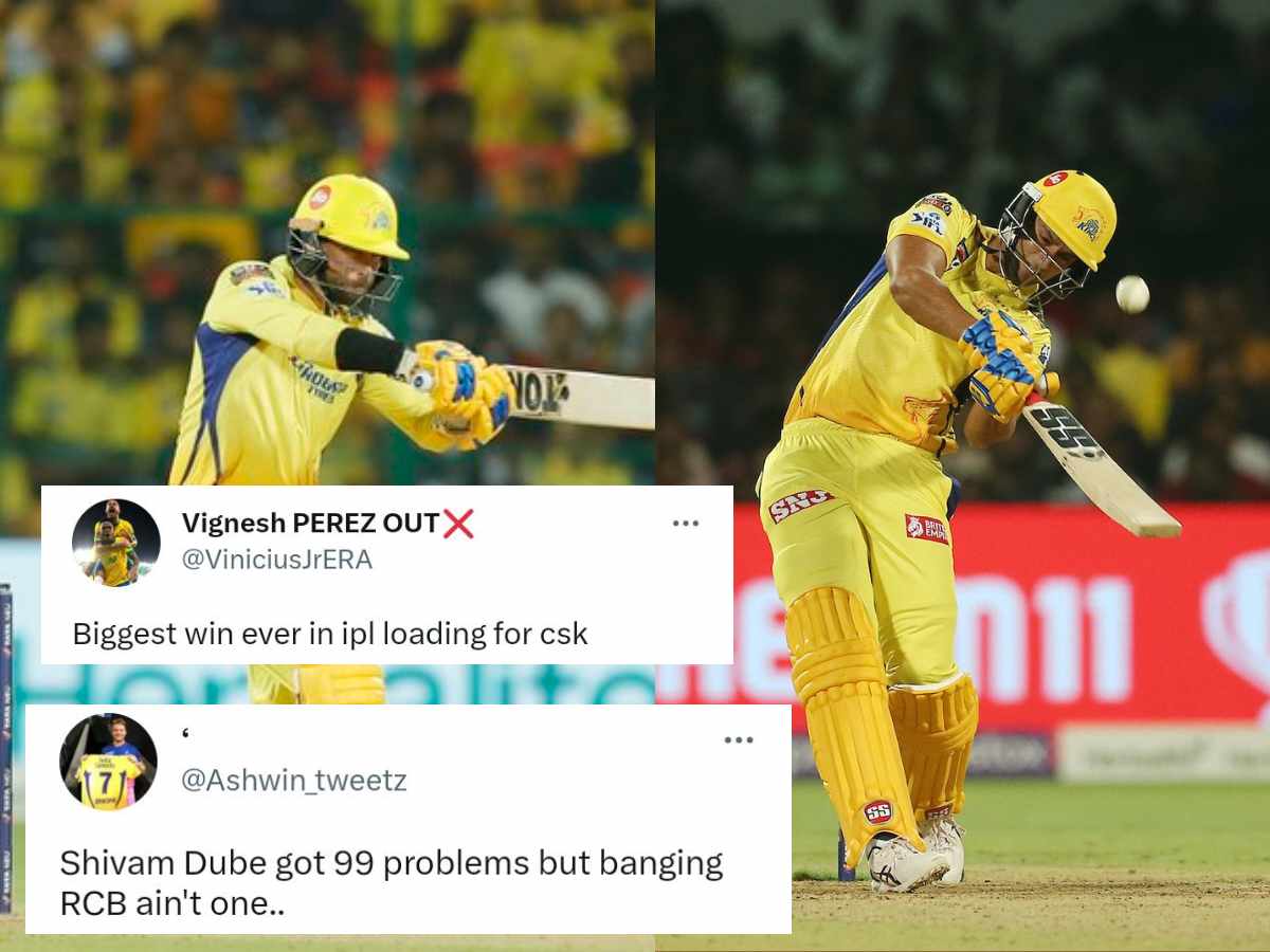 “RCB fans will get migraine again”- Twitter reacts as Devon Conway & Shivam Dube’s blitz power CSK to commanding total vs RCB