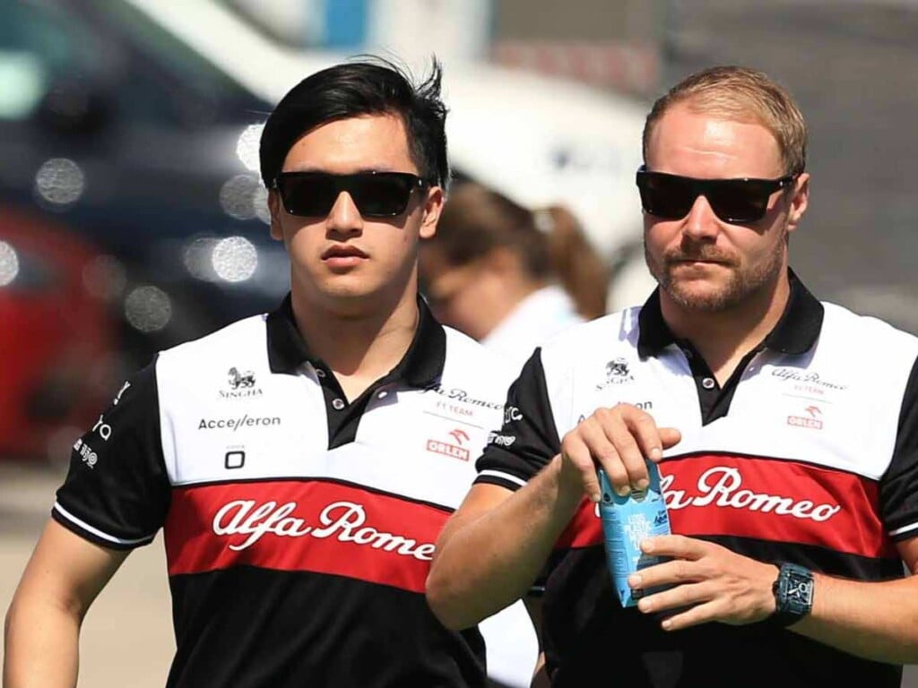 Zhou Guanyu and Valtteri Bottas