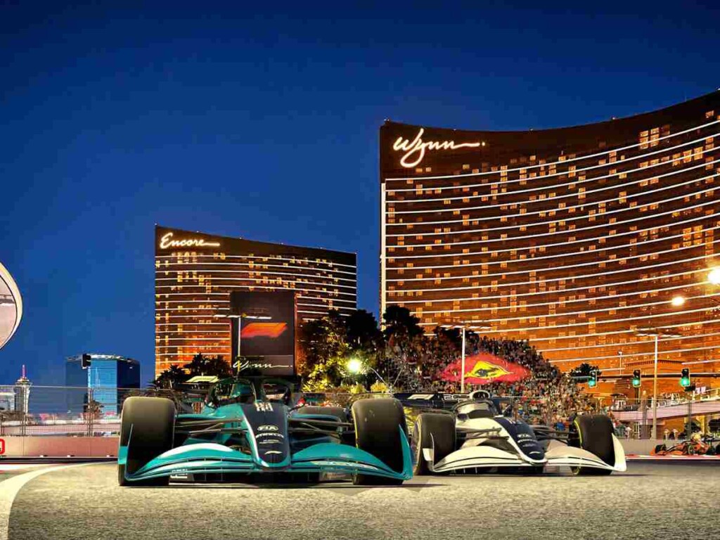 A render of the Las Vegas GP