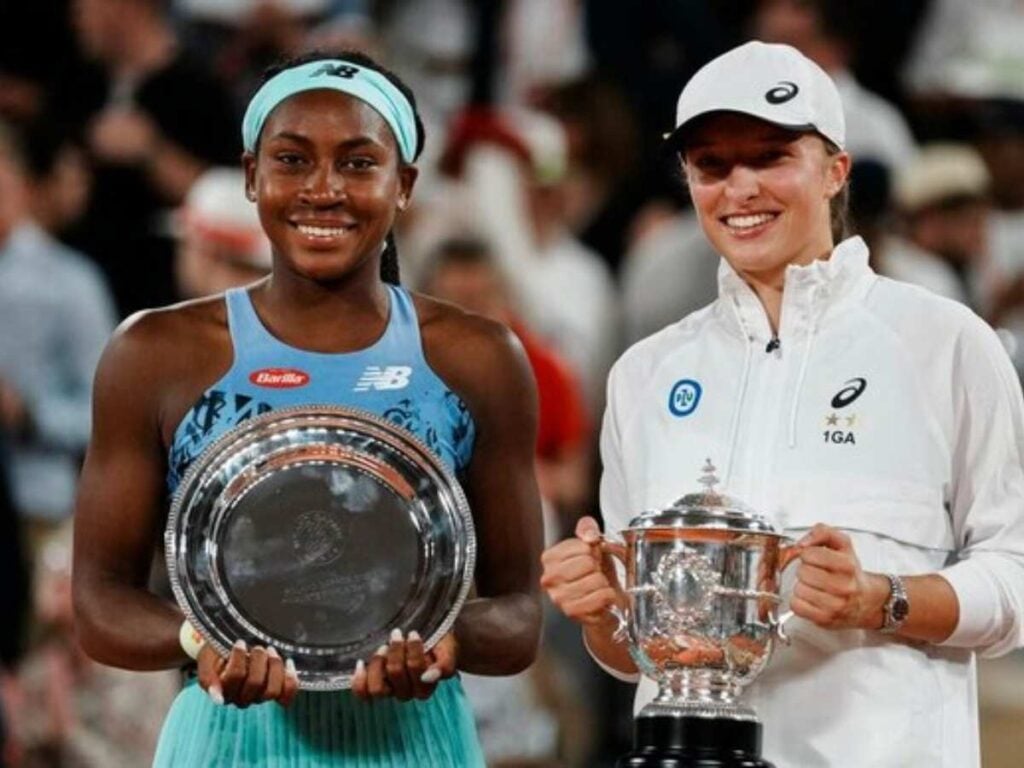 Coco Gauff and Iga Swiatek 