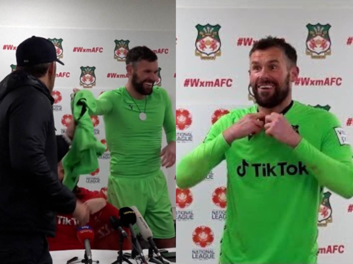 WATCH: Ryan Reynolds swaps shirts with Ben Foster after Wrexham seeks promotion, says he’d ‘sell it on eBay’