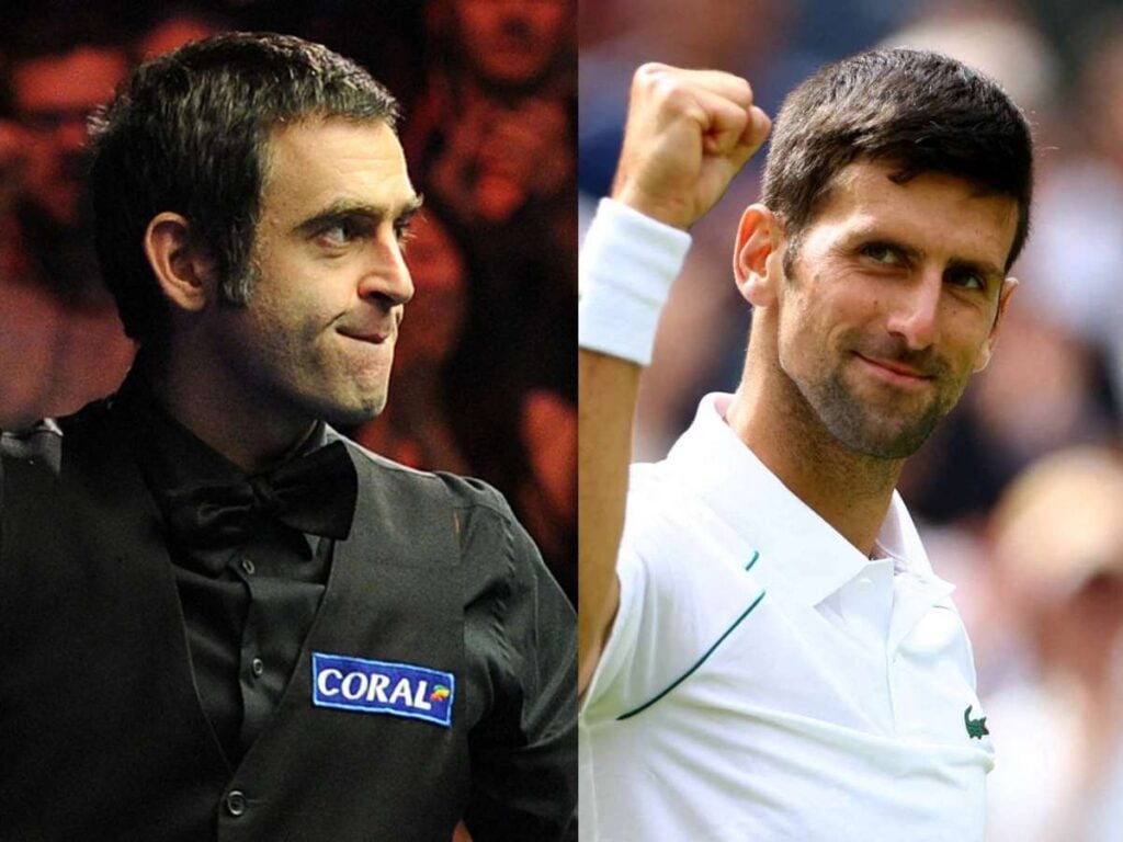 Ronnie O'Sullivan and Novak Djokovic (Image Credit: FirstSportz)