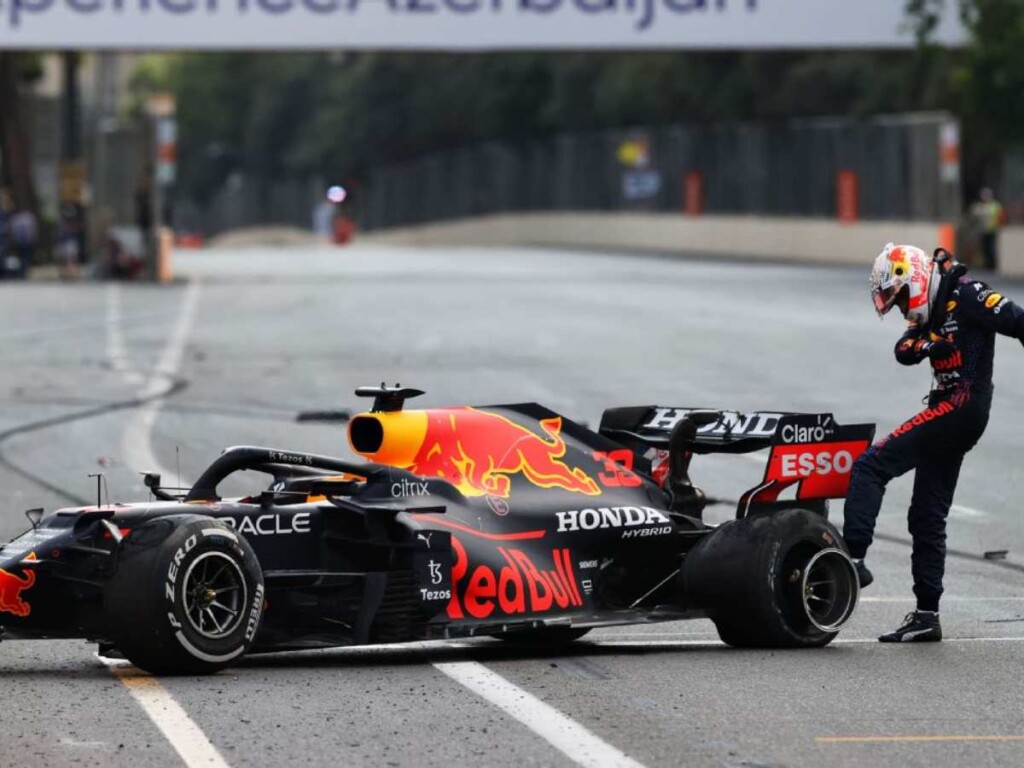 Red Bull teammates, Max Verstappen and Daniel Ricciardo crash