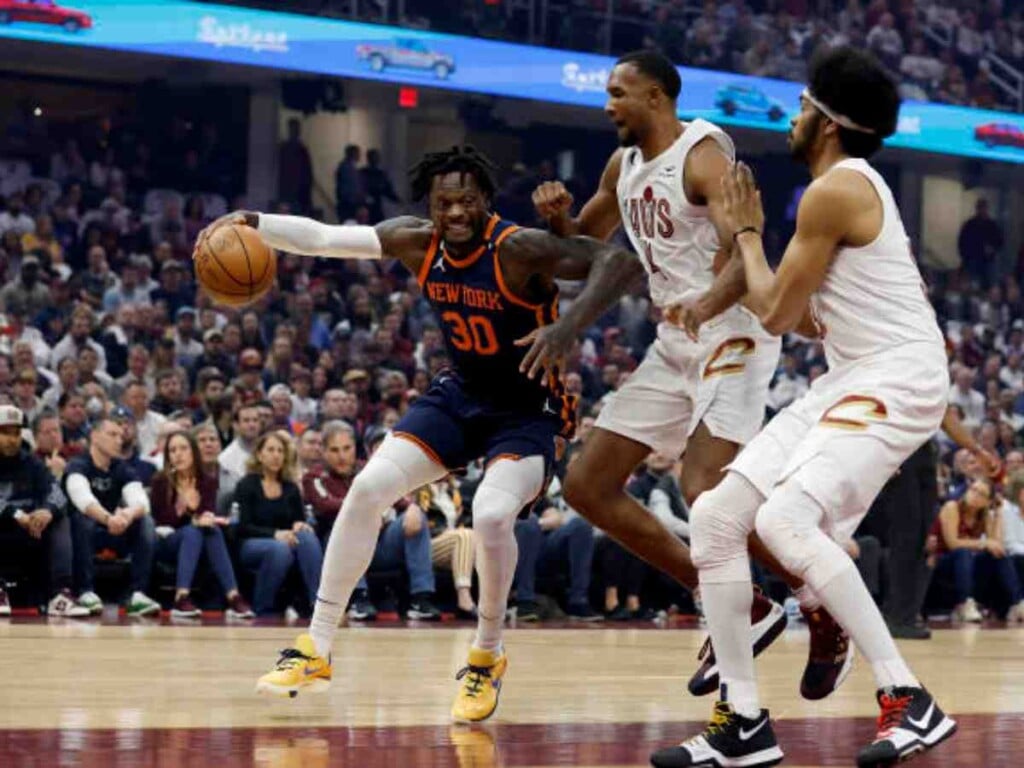 Julius Randle in action against the Cleveland Cavaliers in Game 5.