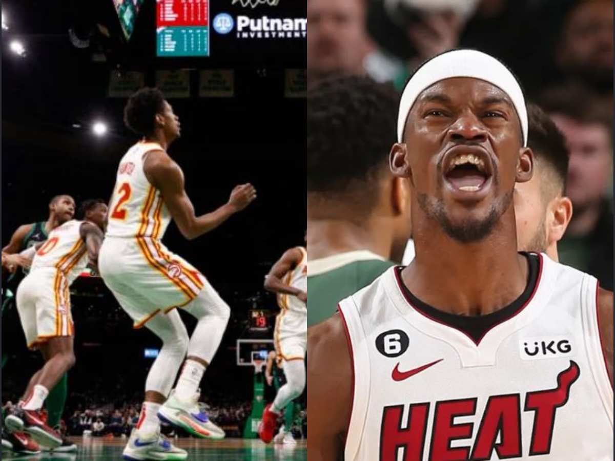 “You ain’t Jimmy”- Heat fans ROAST Hawks forward for claiming they can pull off similar upset against Celtics