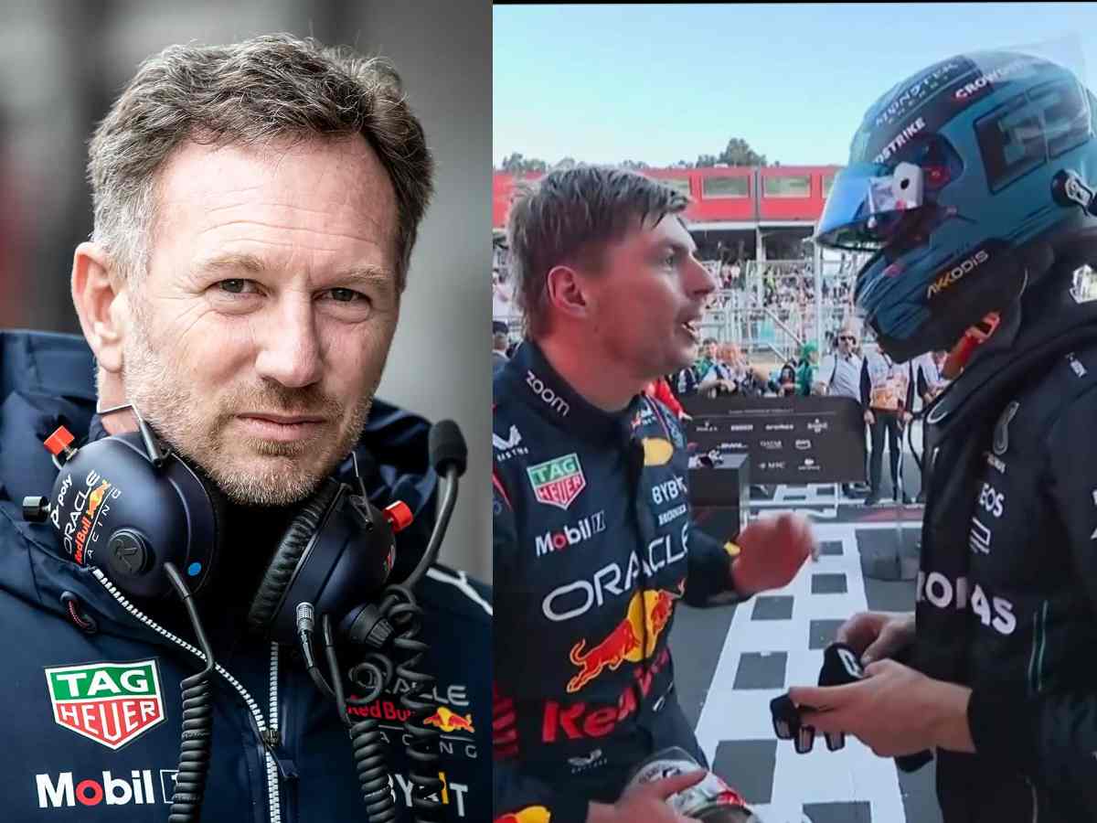 F1 Azerbaijan GP: “Good that he left his crash helmet,” Christian Horner mocks George Russell after the dramatic confrontation with Max Verstappen