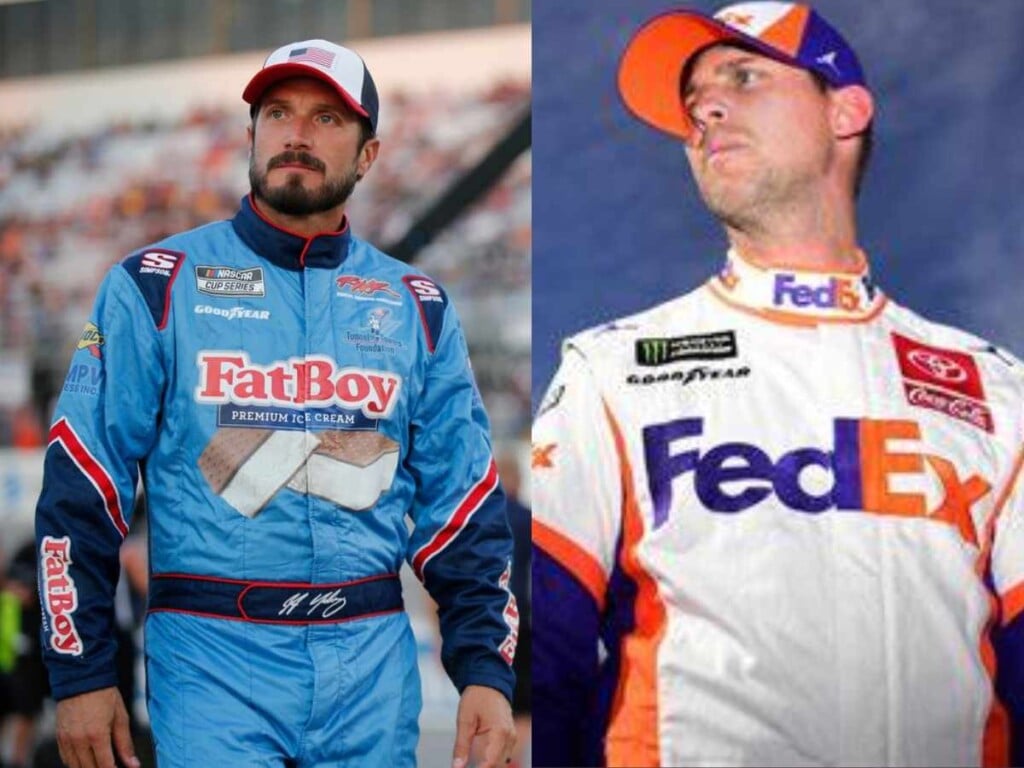 JJ Yeley and Denny Hamlin