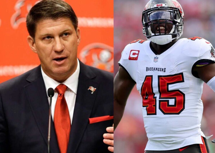 Jason Licht and Devin White