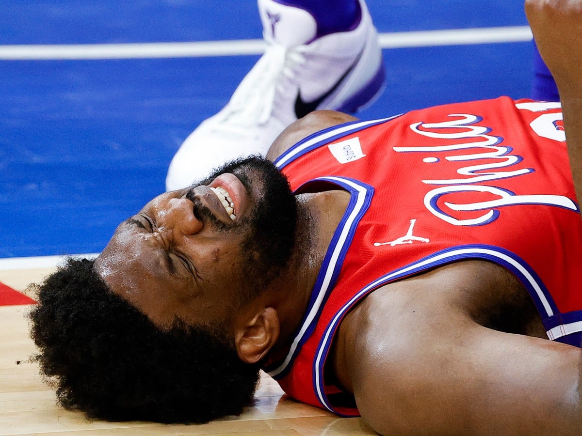 “This is the man people want to vote for MVP” – NBA Twitter annoyed by Joel Embiid’s RIDICULOUS flop during 76ers’ win over Nets