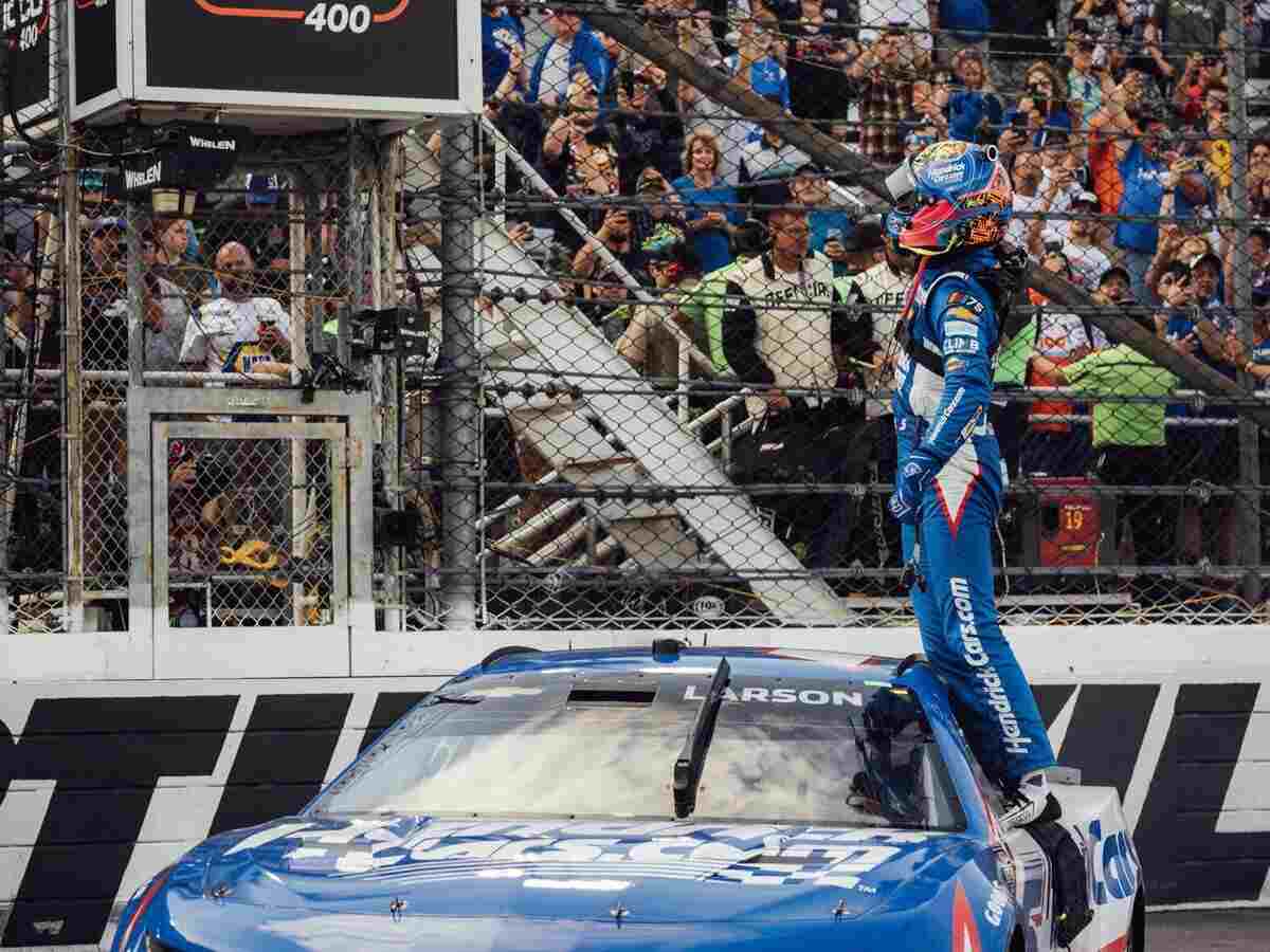 “Jesse Iwuji could win in a HMS car, least deserving winner”- NASCAR Twitter reacts to Kyle Larson’s impressive Martinsville win