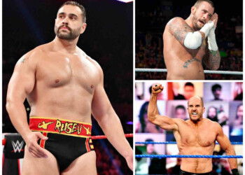 Rusev, CM Punk and Cesaro