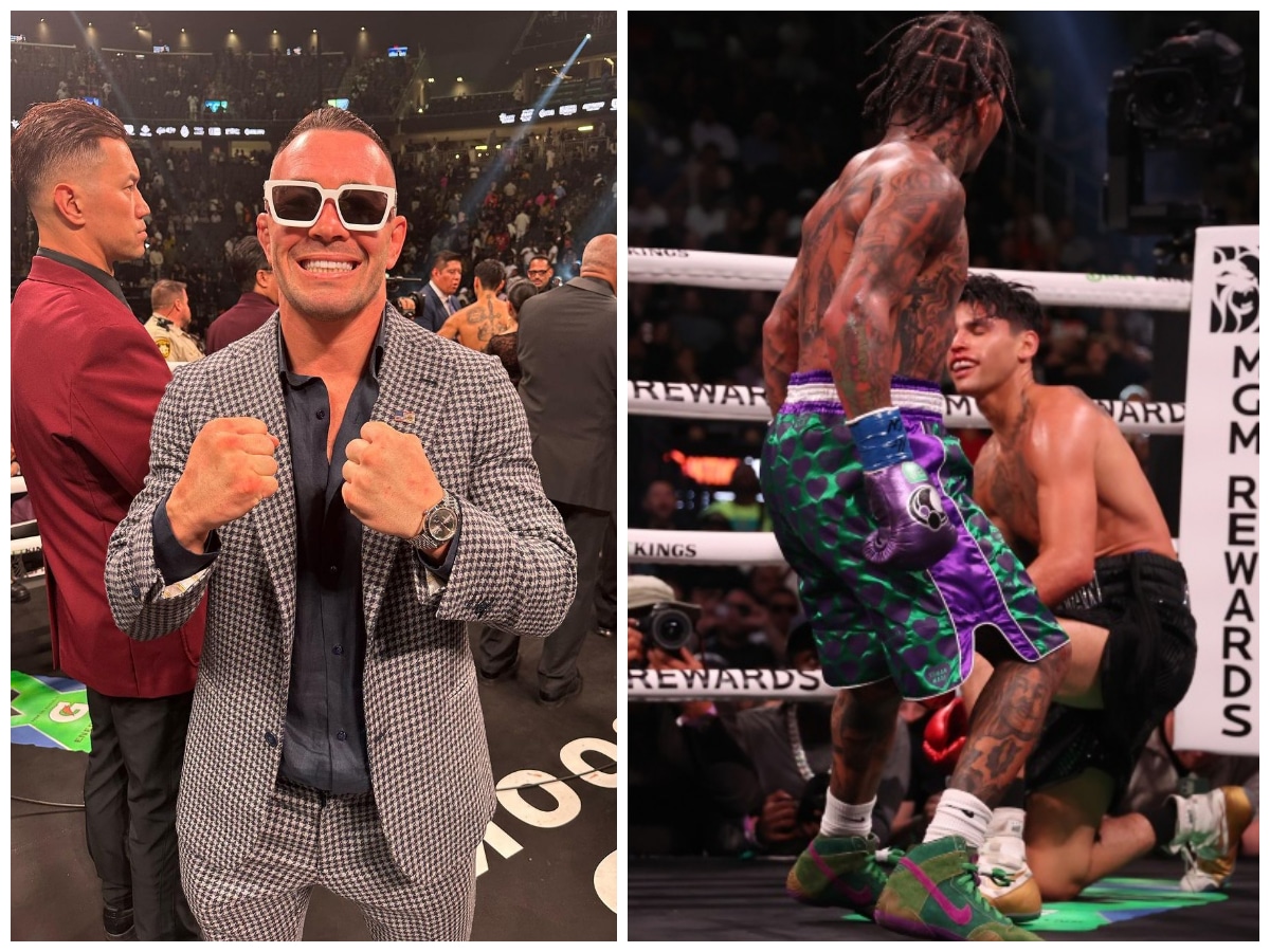 “Ryan took a knee for first responders” – Fans react to Colby Covington attending Gervonta Davis vs Ryan Garcia as ‘special guest enforcer’