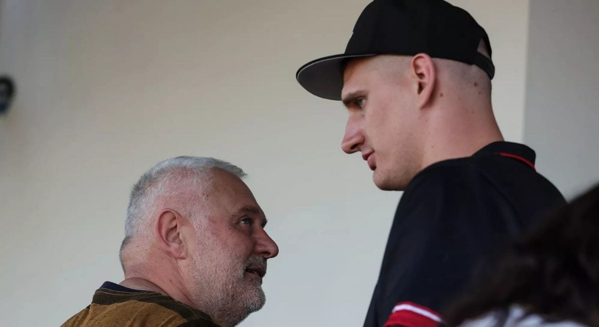 Branislav Jokic with son Nikola Jokic