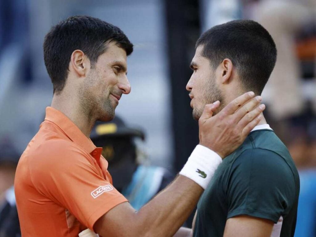 Novak Djokovic and Carlos Alcaraz credits scroll.in