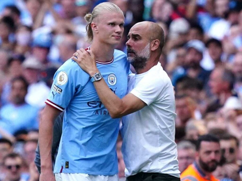 Pep Guardiola Erling Haaland