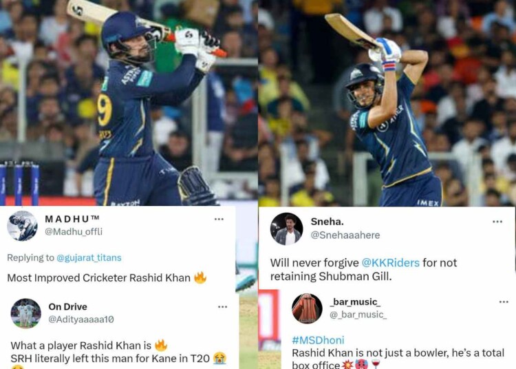 Twitter fans heap praise on Gujarat Titans' Rashid Khan and Shubman Gill for snatching victory from CSK in the season's opener