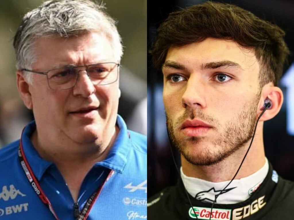 Otmar Szafnauer (Credits: GPBlog)  and Pierre Gasly (Credits: Planet F1)