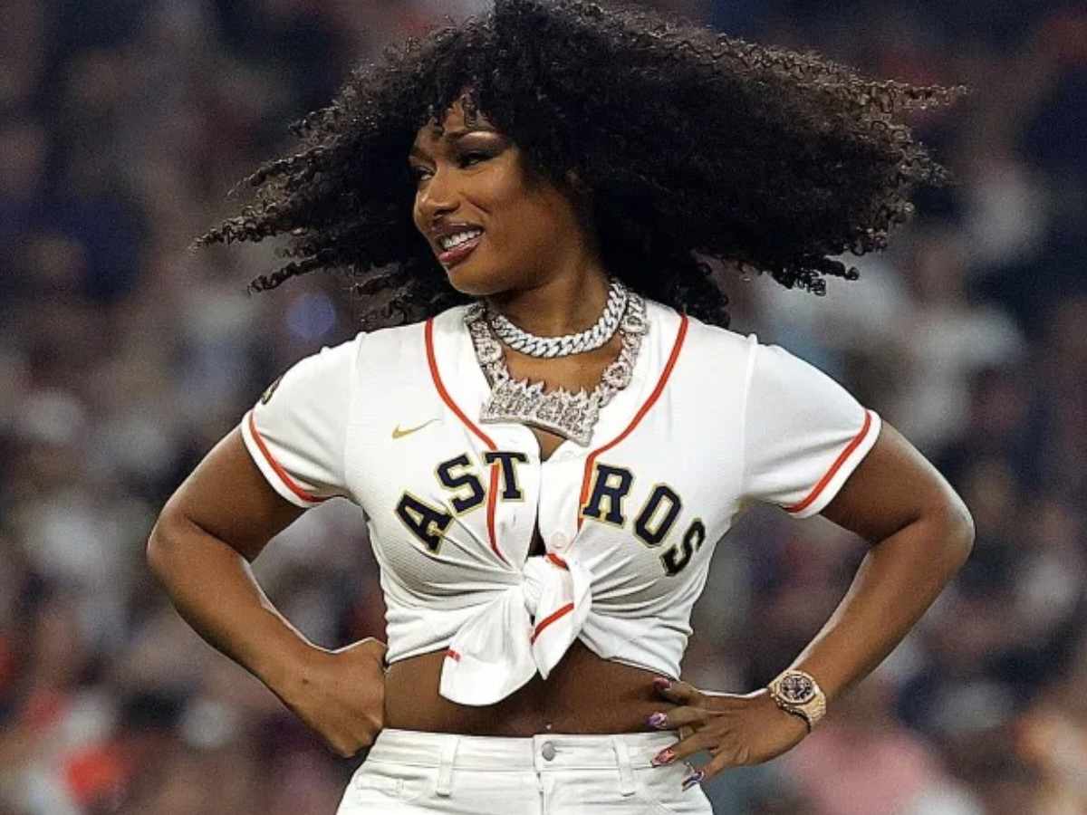 Houston’s own Megan Thee Stallion throws first pitch on opening day for the Astros