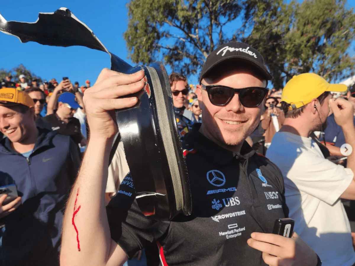 F1 Australian GP: Fan bleeds as debris flies into the crowd during the Chaotic race at Albert Park