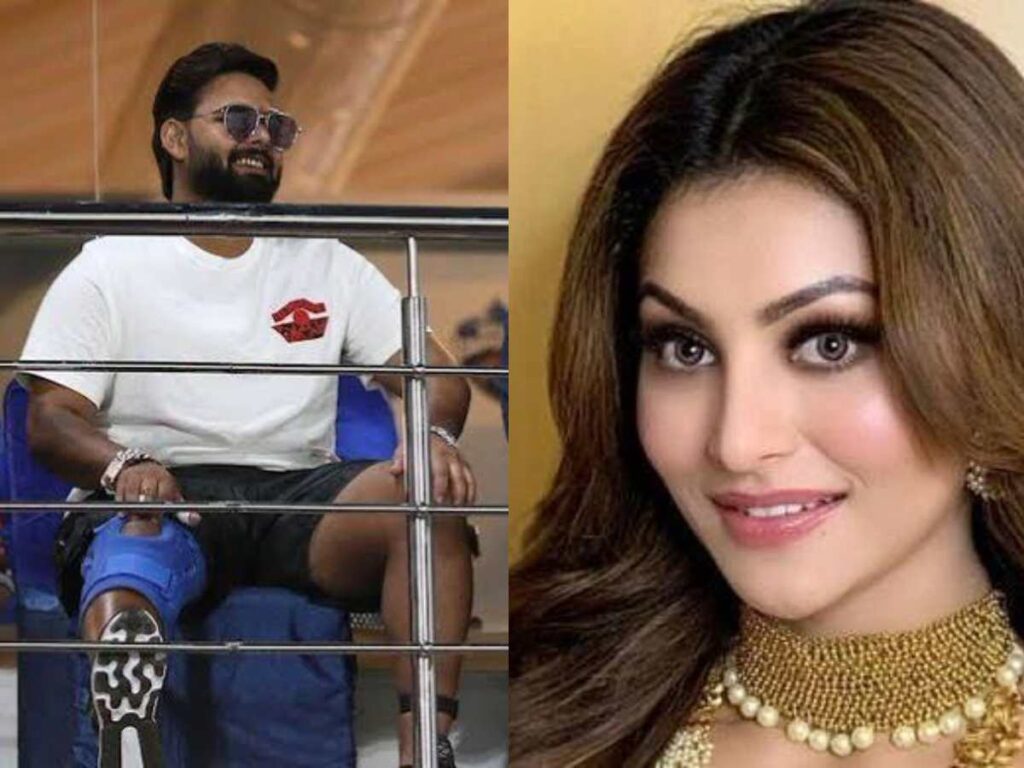 Urvashi Rautela reacts to fan holding placard 'Thank God Urvashi is not here' after Rishabh Pant's appearance during DC vs GT