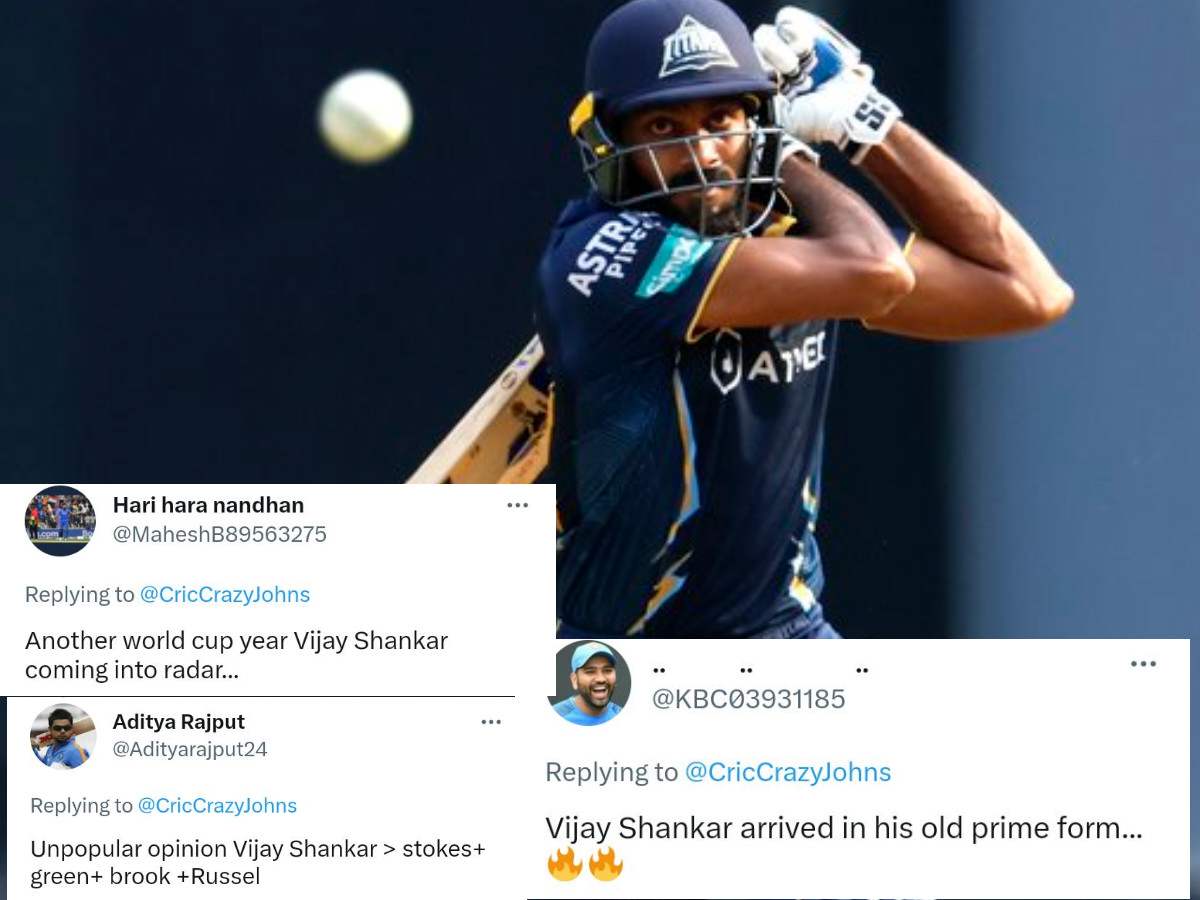 “Ajinkya yesterday and Vijay today!”- Vijay Shankar thrills Twitter fans with his masterclass against KKR