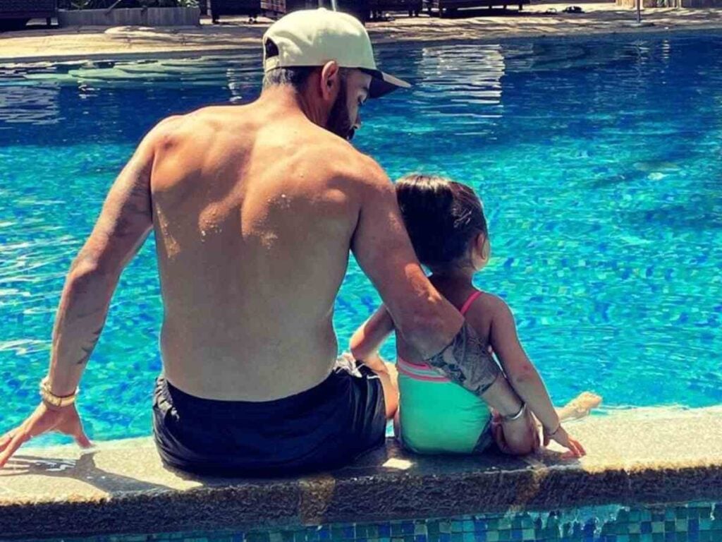 Virat Kohli shares new pool pic with daughter Vamika