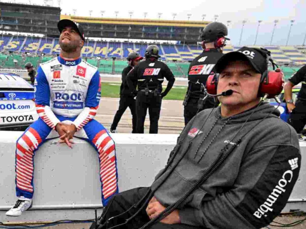 Bubba Wallace and Bootie Barker. Image via RACER.