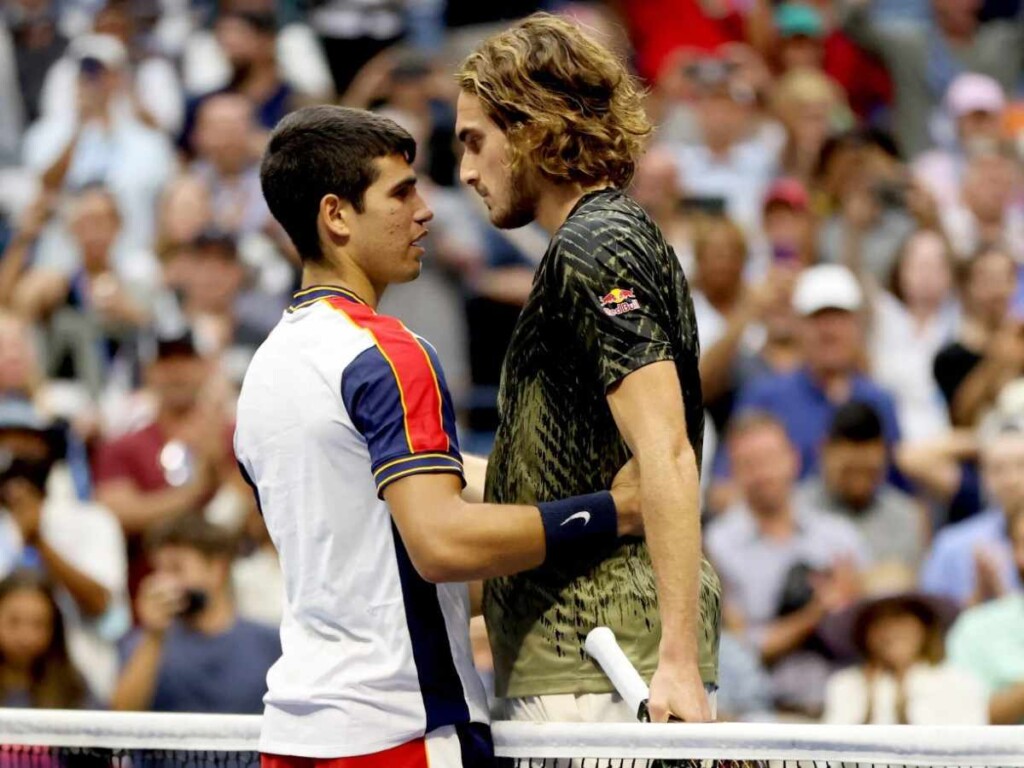 Carlos Alcaraz and Stefanos Tsitsipas (Image Credit: iNews)