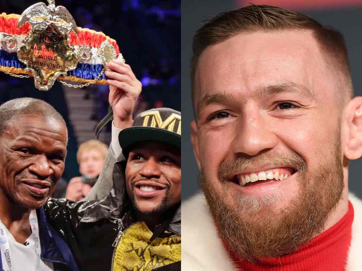 “Coke is a hell of a drug” – Conor McGregor’s hilarious interaction with Floyd Mayweather Sr. at boxing event leaves fans in splits