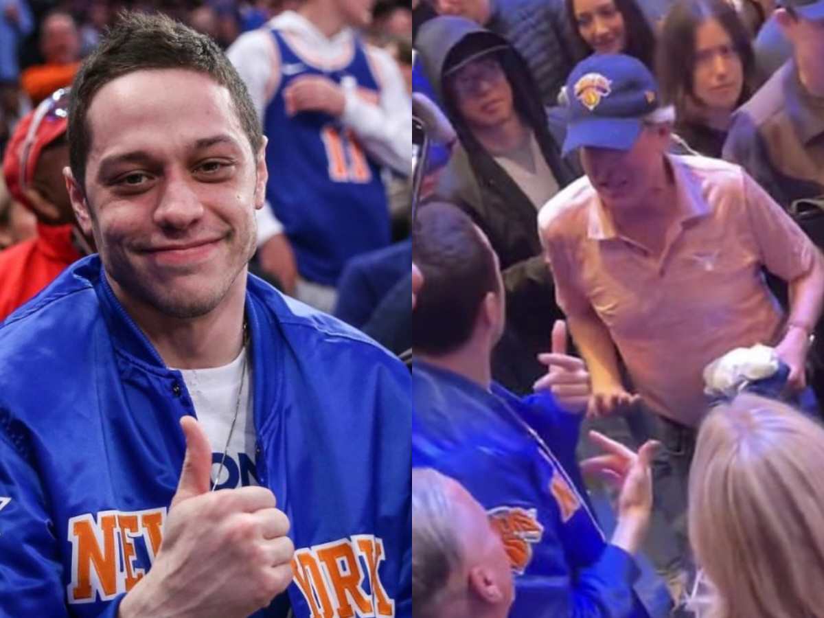 “1991 Trump impersonator can’t even get a photo” – Twitter reacts as Pete Davidson gets in PHYSICAL ALTERCATION with older man during Knicks’ wins over Cavs