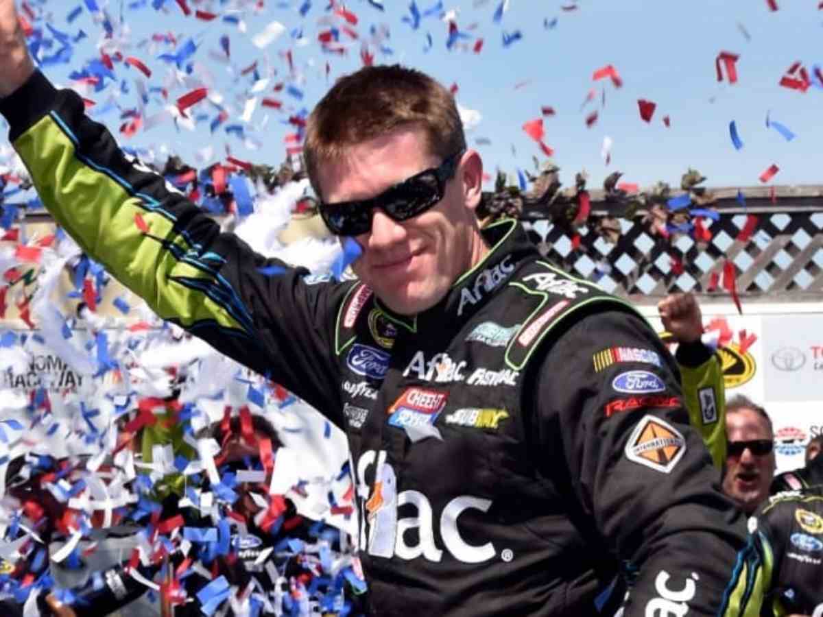 “Adding a quitter and probably the most overrated driver in NASCAR history”- Fans react to Carl Edwards’s induction into 75 greatest drivers list