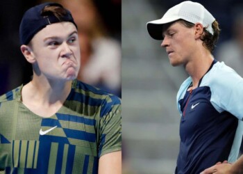 Holger Rune and Jannik Sinner (Image Credit: FirstSportz)