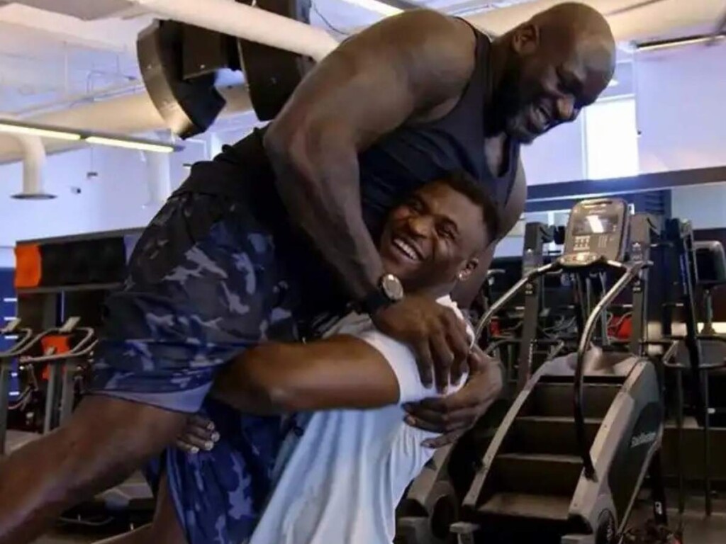 Francis Ngannou Lifted NBA Legend Shaquille O'Neal 