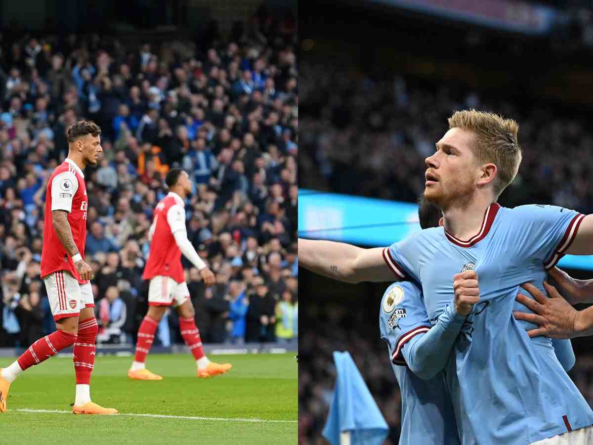 “Biggest bottlers in Premier League”- Fans crucify Arsenal as they suffer a humiliating loss against Manchester City to give away the league