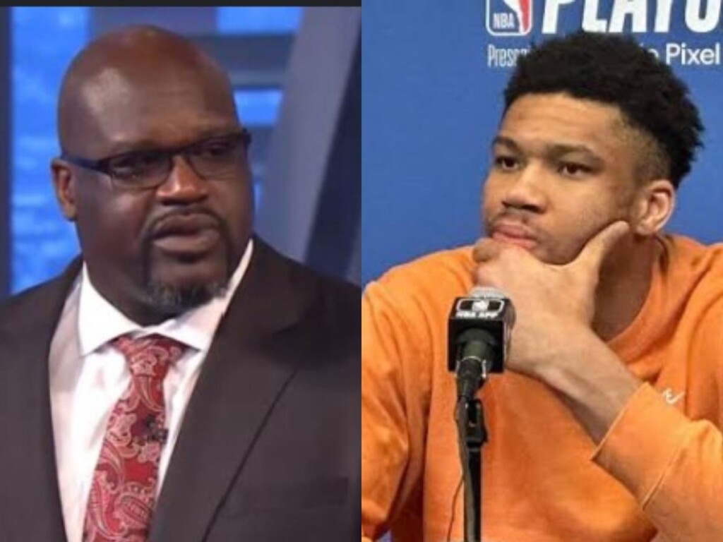 Shaquille O'Neal and Giannis Antetokounmpo