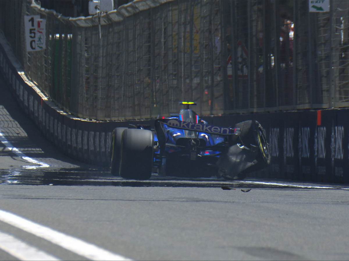 F1 Azerbaijan GP – WATCH: “The American Latifi” Fans react as Williams’ Logan Sargeant crashes in the inaugural sprint shootout